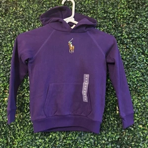 Polo Ralph Lauren Little Girls Long Sleeves Big Pony Fleece Hoodie Size 6X - Picture 1 of 11