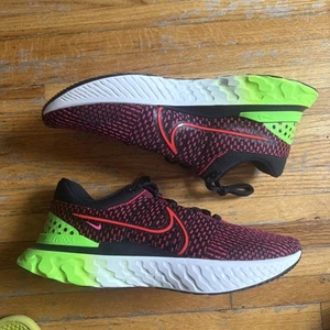 Nike React Infinity Run Flyknit 3 'Black Siren Red' DH5392-003 size 14 - Picture 1 of 5