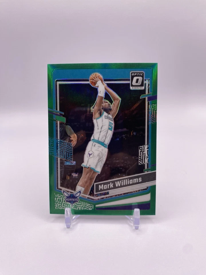 2023-24 Donruss Optic Mark Williams Green Prizm #1/5 Hornets - Image 1 of 2