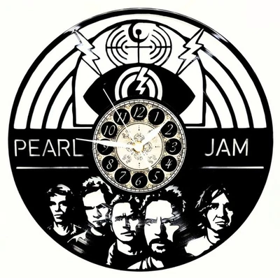 PEARL JAM | Vinyl Record Clock | Wall Art | FREE SHIPPING Foto 1 de 2