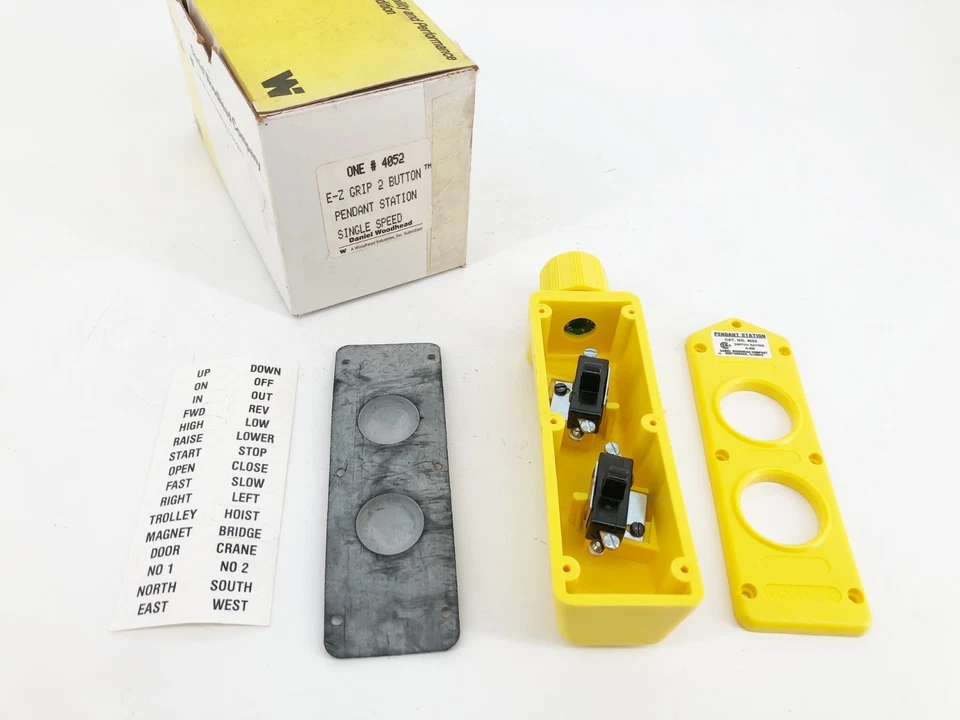 New Daniel Woodhead 4052 E-Z Grip 2-Button Pendant Station Single Speed - Image 1 of 4