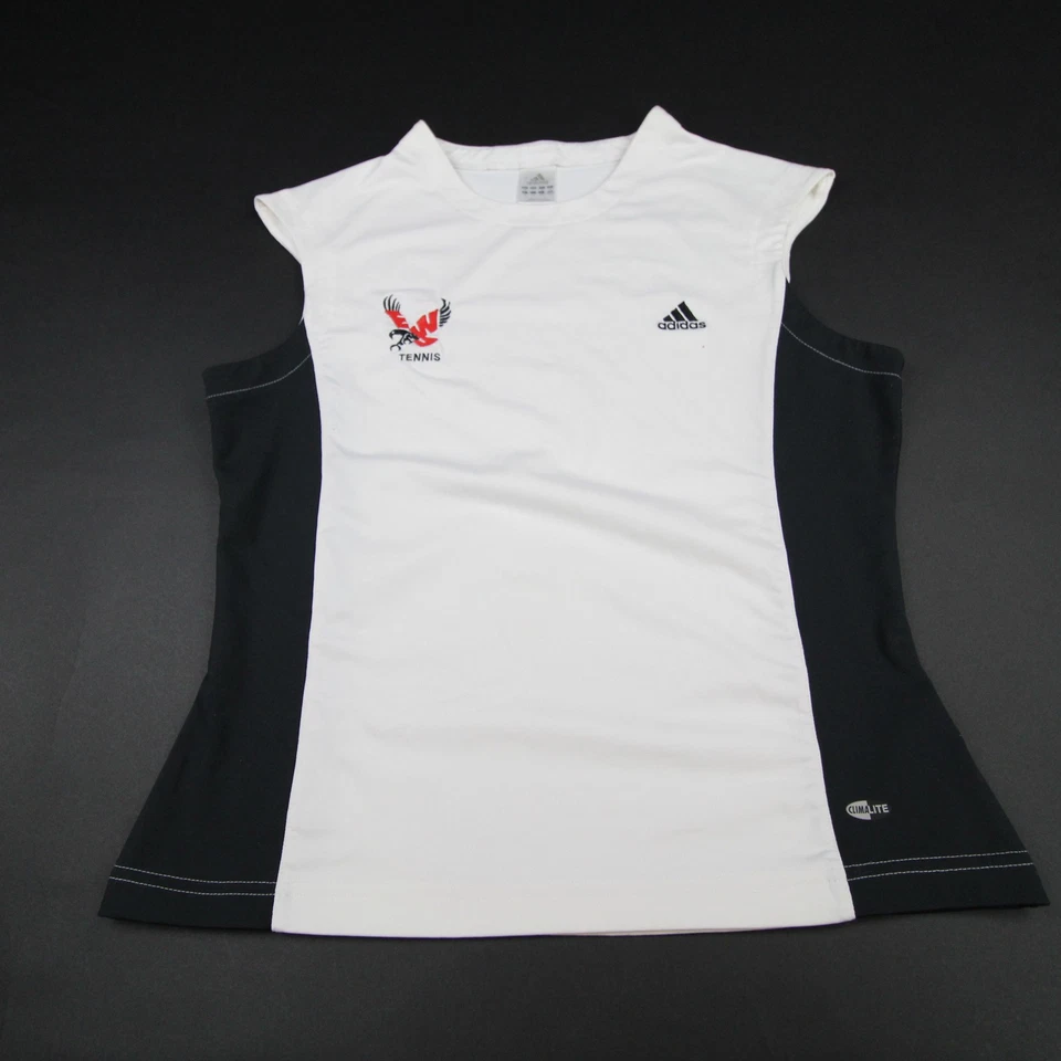 Eastern Washington Eagles adidas Sleeveless Shirt Women's White/Black Used - Image 1 of 1