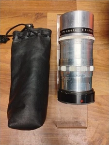 Meyer Optik Gorlitz Primotar Lens 1:3.5/135mm Silver With Bosch & Lomb B&L Base - Picture 1 of 22