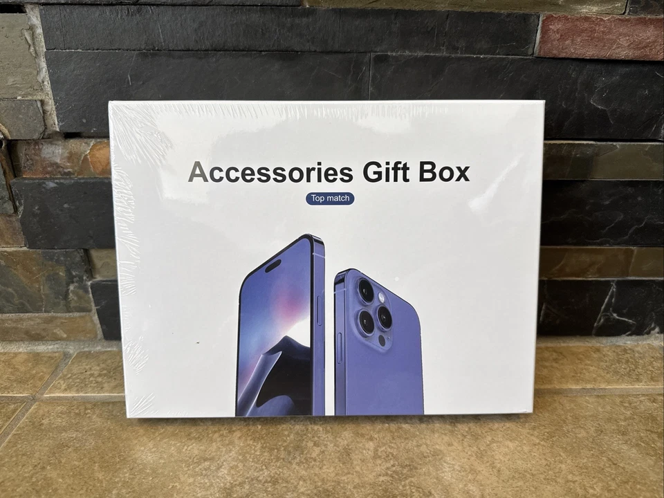 Accesorios Caja Regalo Set 5 en 1 iPhone Cargador Airbuds Adaptador Cable MagSafe Foto 1 de 3
