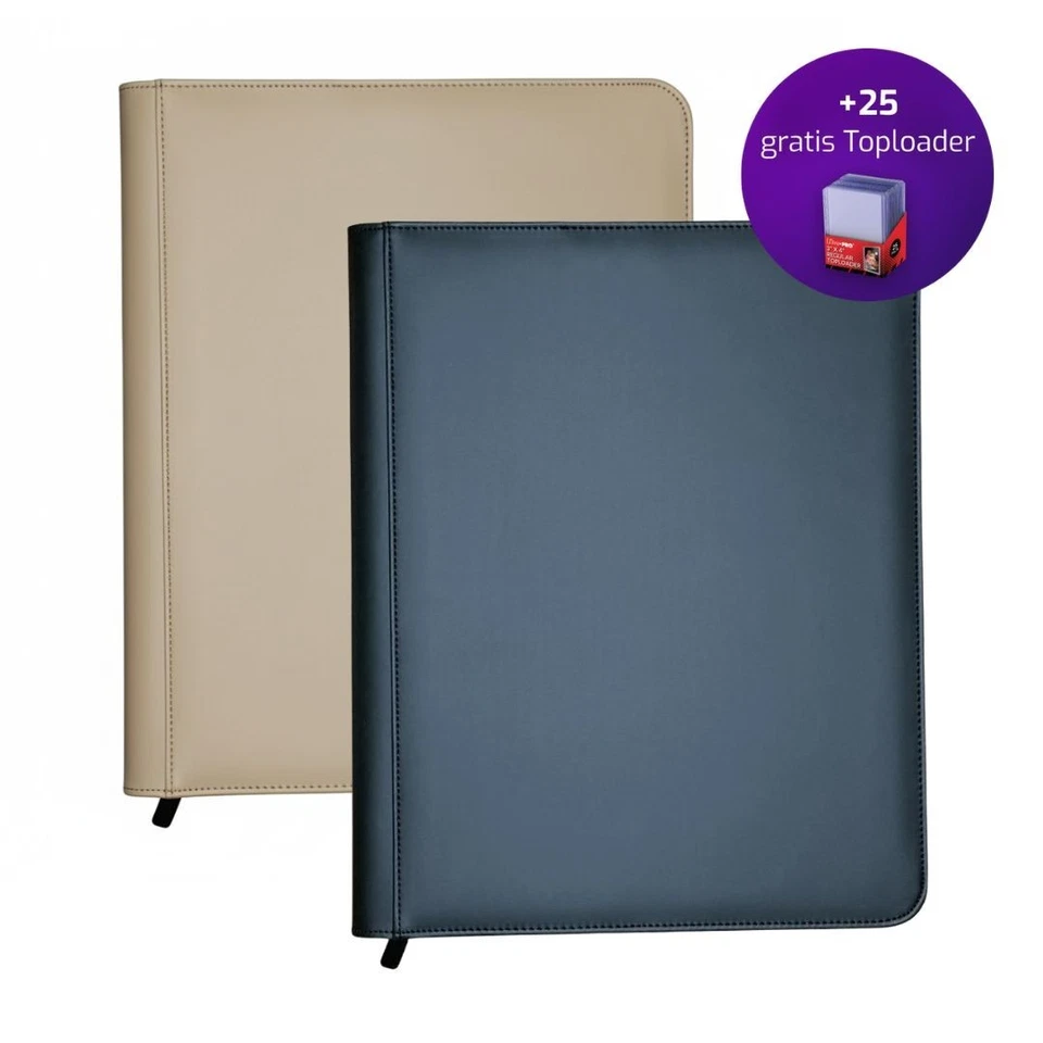 Großer Premium TCG Toploader Binder, 252 Fächer, 14 Seiten + 25 gratis Toploader - Bild 1 von 3
