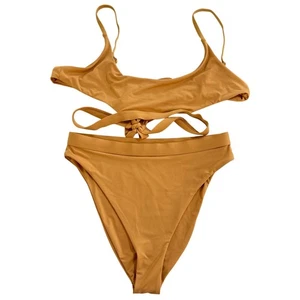 Dippin’ Daisy’s Nude Cut Out Bikini Oberteil & Unterteil Set Größe Medium Neu - Bild 1 von 14