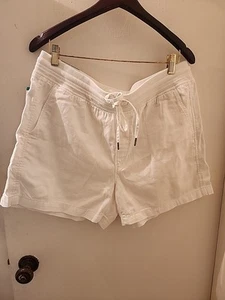 NWT Orvis Women's Casual Pull on Short SOFT WHITE COTTON LYOCELL BLEND SIZE XL - Picture 1 of 12