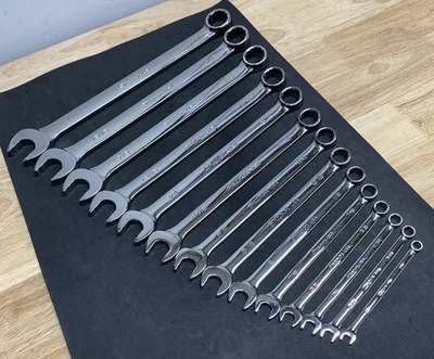 NICE! Snap On 14pc Flank Drive Plus SAE Wrench set Standard 1/4-1” Wrenches SOEX - Image 1 of 4