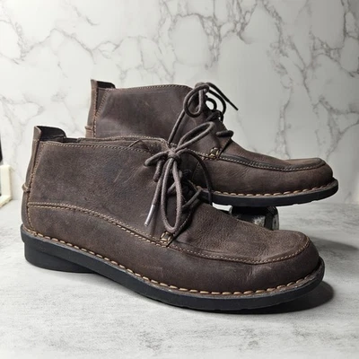 CLARKS COLLECTION ANKLE BOOTS, Nikki Class Chukka Brown Leather, 10M Womens  - Image 1 of 4