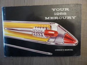 1958 Mercury Owner's Manual Ford Motor Company Canada - Picture 1 of 12