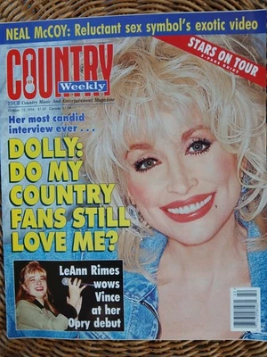 Country Weekly Magazine October 1996 Dolly Parton Cover - Image 1 of 2