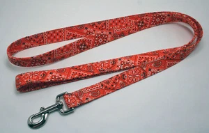 Bandanna Orange Hundeleine Leine Handarbeit Custom Designer - Bild 1 von 2