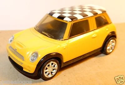 Rara NOREV Austin Mini Cooper S Gialla Tetto Scacchi 170CV 222KH 3 INCHES 1/54 - Immagine 1 di 3