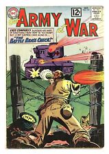OUR ARMY AT WAR #123 3.0 GRANDENETTI ART SILVER AGE WAR OW/W PGS 1962 B