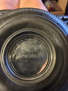 Firestone Deluxe Champion Tire Ashtray Vintage - Made In USA - Picture 1 of 12