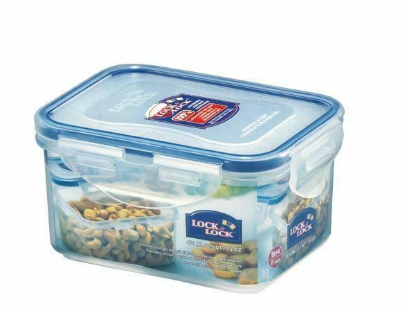 LocknLock Classic Rectangular Airtight food storage container box 470ml 6 Pack - Image 1 of 1
