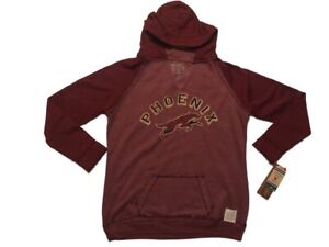 Phoenix Coyotes Retro Brand WOMEN Maroon Fleece Pullover Hoodie Sweatshirt