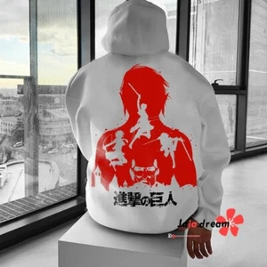 Attack on Titan Anime Manga Kapuzen Sweatshirt Hoodie Hooded Sports Sweater Coat - Picture 1 of 2
