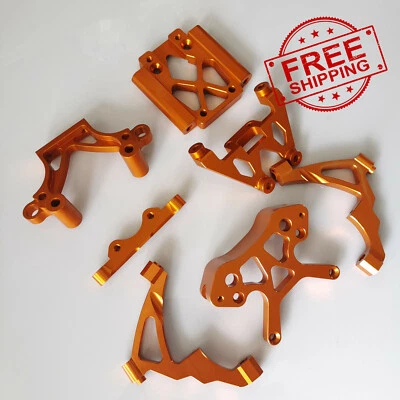 Alloy/Plastic Front Shock Towers Support Brace Bulkhead for HPI Baja 5B Rovan KM - Image 1 of 4