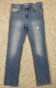 Old Navy Girls Distressed Flex Skinny Adjustable Waist Jeans Size 12 (26x27) - Picture 1 of 11