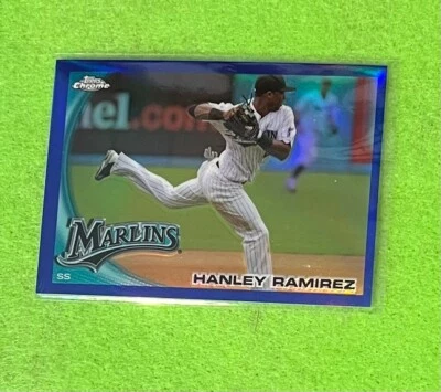 Hanley Ramirez 2010 Topps Chrome 153 Blue Refractor 121/199 - Image 1 of 2