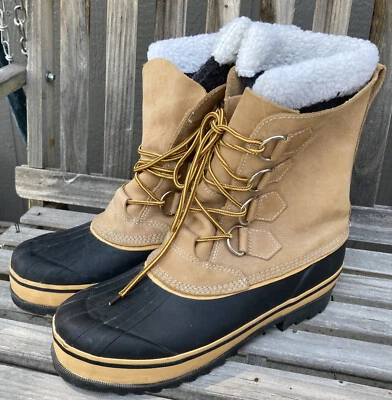 Western Chief Winter Rain Snow Work Boots Rubber Bottom Steel Shank Size 11 - Image 1 of 4