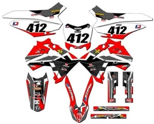 2013-2018 CRF 125 PODIUM Red Senge Graphics Kit Compatible with Honda - Picture 1 of 10