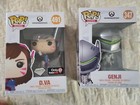 2 Lot Funko Pop! Vinyl Overwatch D. VA Diamond Glitter GameStop #491& 347 Genji