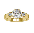0.9Ct Three Stone Promise Elegant Ring Simulated Diamond Engagement Elegant Ring