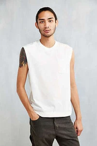 NWT  Urban Outfitters Feathers Field Muscle Tee /  Ivory  / Medium - Picture 1 of 12