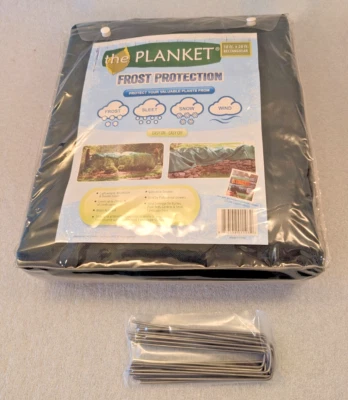 Cubierta de planta rectangular de protección contra heladas The Planket verde oscuro 10'x 20' manta Foto 1 de 4