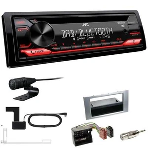 JVC KD-DB622BT DAB inkl Antenne Bluetooth Einbauset für Ford S-Max WA6 silber - Bild 1 von 5