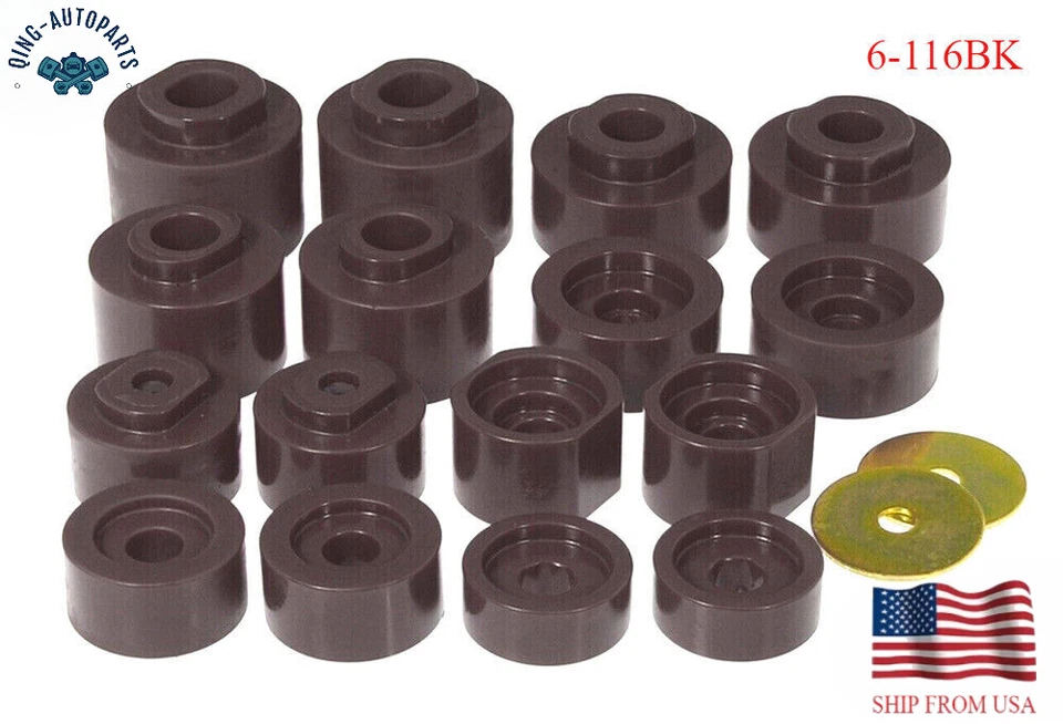 16× Black Body Mount Bushings Kit for 2001-2005 Ford Explorer Sport Trac 2WD 4WD Foto 1 de 1