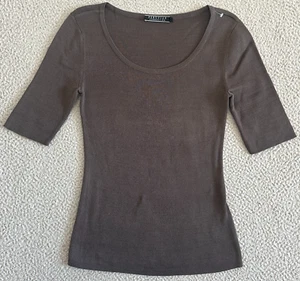 Peruvian Connection Sweater Top Small Knit Grey ¾ Sleeve - Picture 1 of 24