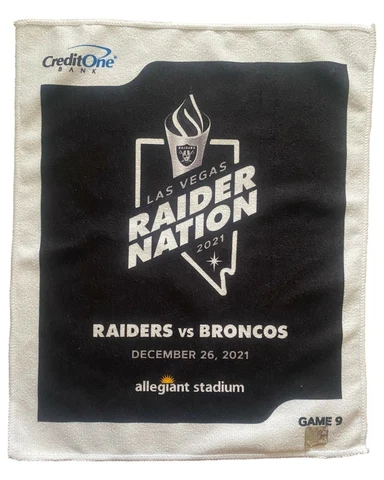 Las Vegas Raiders NFL Game Towel Denver Broncos Dec 26 2021 (Allegiant Stadium) Cover