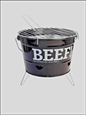 BEEF! Eimer Grill Neu und OVP - Schwarz - Bild 1 von 3