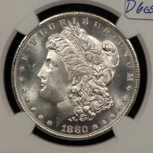 1880-S $1 Morgan Silver Dollar - Frosty PQ Star Eye Appeal - NGC MS 65 - D6055 - Picture 1 of 6
