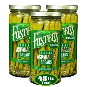 Foster's Pickled Asparagus- Original- 16oz 3 Pack - Pickled Asparagus Spears ... - Picture 1 of 7