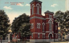 Postcard Presbyterian Church in Adrian, Michigan~122907