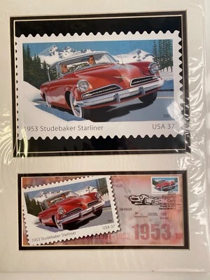 1953 Studebaker Starliner USPS First Day Issue Cover Photo 50s Sporty Cars - Image 1 of 4
