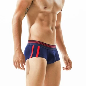 Sexy calzoncillos deportivos transpirables de algodón a tira lateral para hombre - Imagen 1 de 26