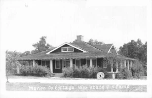 Postal WV: RPPC Marion Co. Cottage, 4H, Jackson's Mill, Virginia Occidental - Imagen 1 de 2