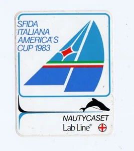 Sfida Italiana America's Cup 1983 cm 9 X 11,5  ADESIVO STICKER  NEW ORIGINAL - Imagen 1 de 2