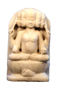 18-19thc Hindu marble temple statue of Brahma - Picture 1 of 2