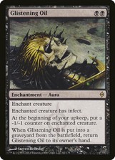 Glistening Oil New Phyrexia PLD Black Rare MAGIC THE GATHERING CARD ABUGames