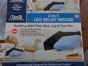 Contour 2-In-1 Leg Relief Wedge As Seen On TV Includes Air Pump New Opened Box - Picture 1 of 8