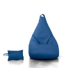 Avalon - Pouf Poltrona Sacco pouf pera ecopelle, Puffo Made in Italy (70x130)