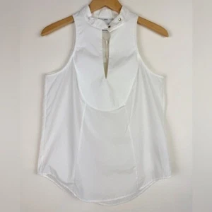 C/MEO Collective White Keyhole Sleeveless Blouse - Picture 1 of 9