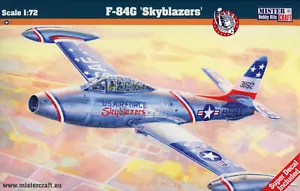 U.S.A.F Fighter-Bomber F-84G "Skyblazers" # Scala 1/72 # MISTERCRAFT C-89 - Foto 1 di 7
