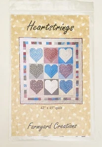 Heartstring Quilt Patten ~ Heart, Love, Valentines ~ Farmyard Creations - Picture 1 of 2